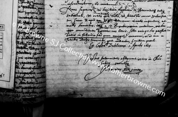 COPY NEGS THE FR.FITZSIMON'S LETTERS COPIED FOR LUDERG BRELER